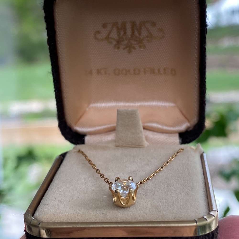 Dainty 14K GF CZ Necklace